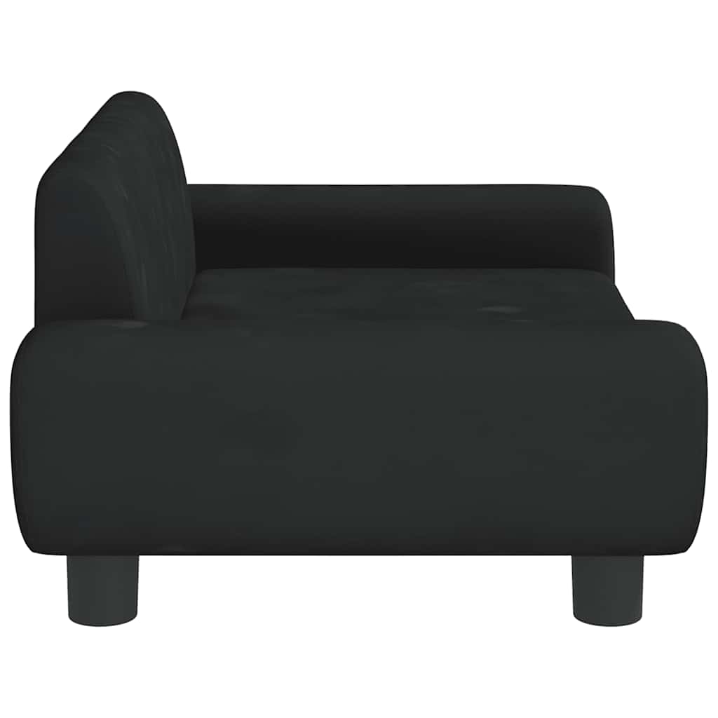 hundeseng 70x45x33 cm velour sort