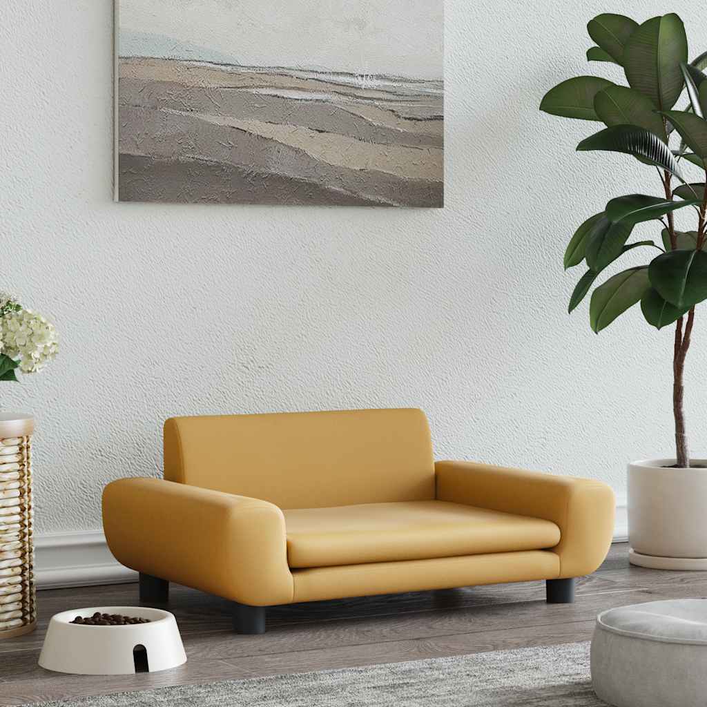 hundeseng 70x45x33 cm velour brun