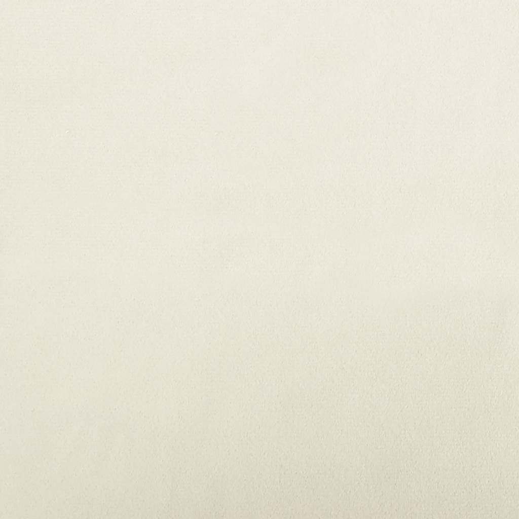 hundeseng 70x45x33 cm velour cremefarvet