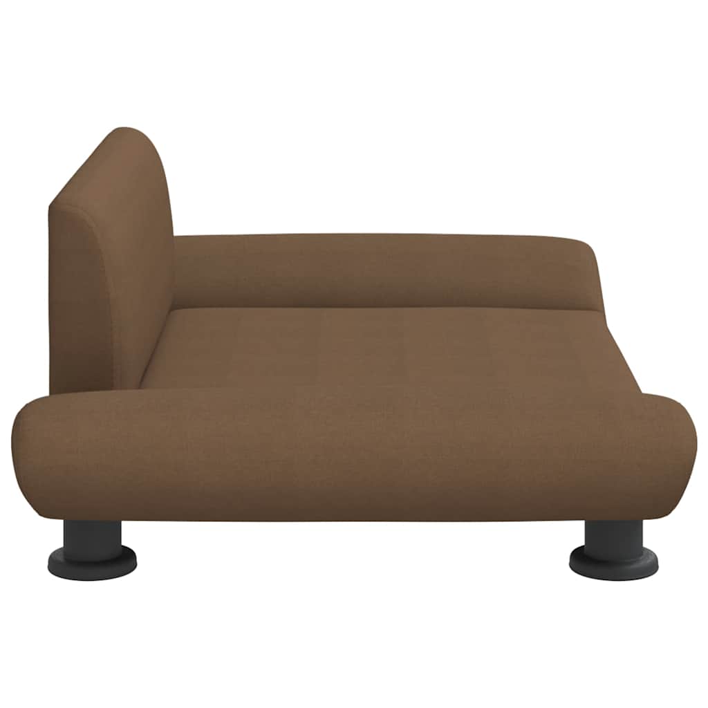 hundeseng 70x45x28 cm stof brun