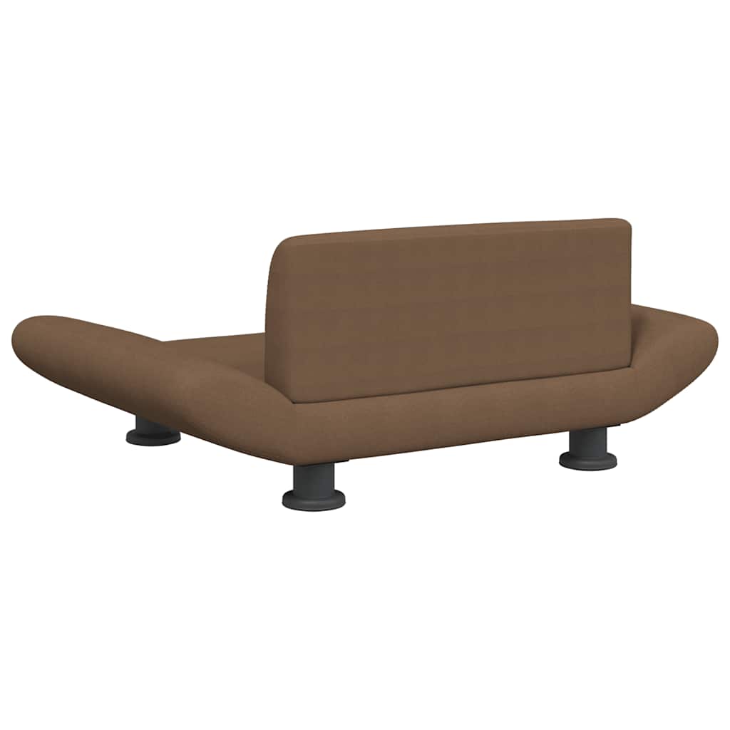 hundeseng 70x45x28 cm stof brun