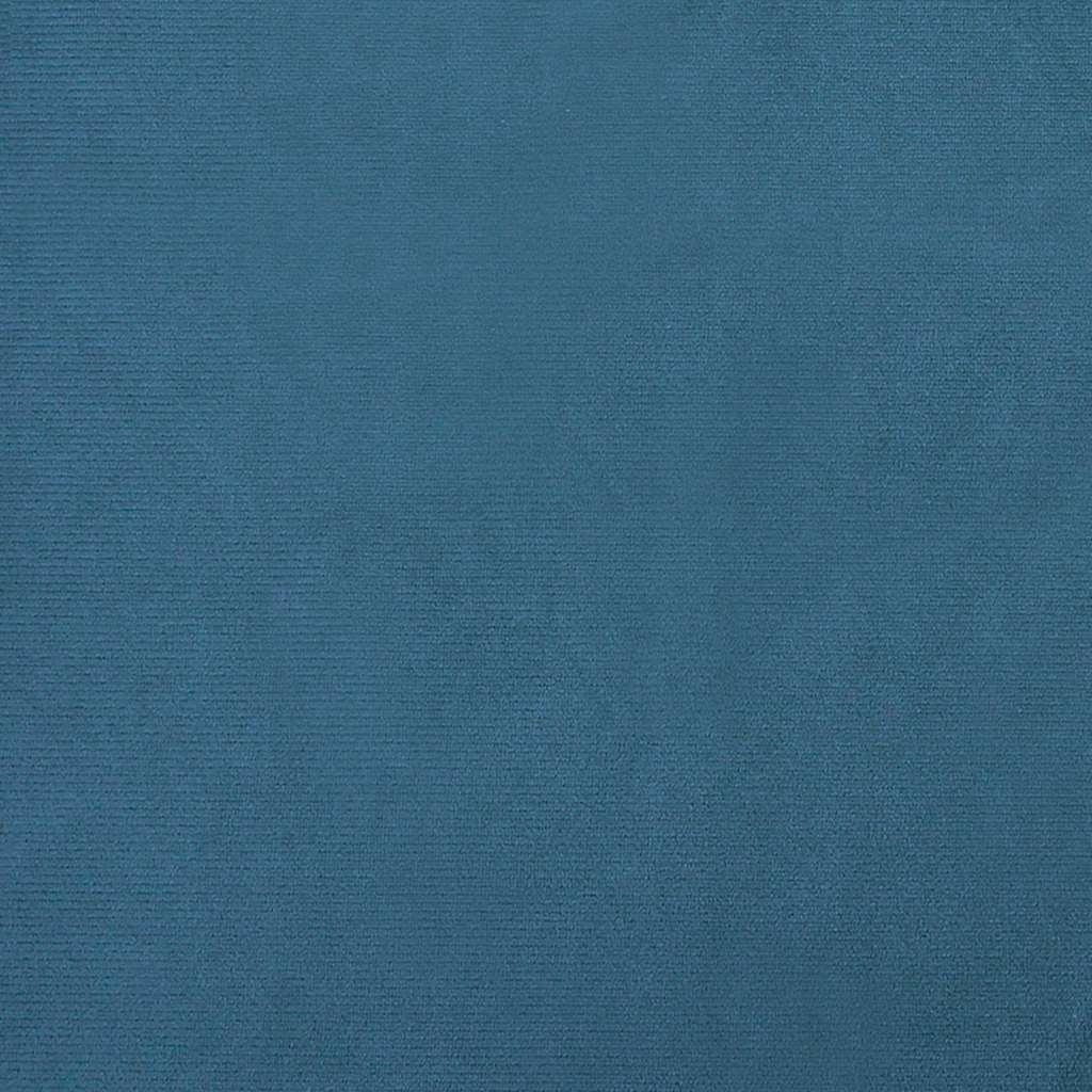 hundeseng 70x48x22 cm velour blå