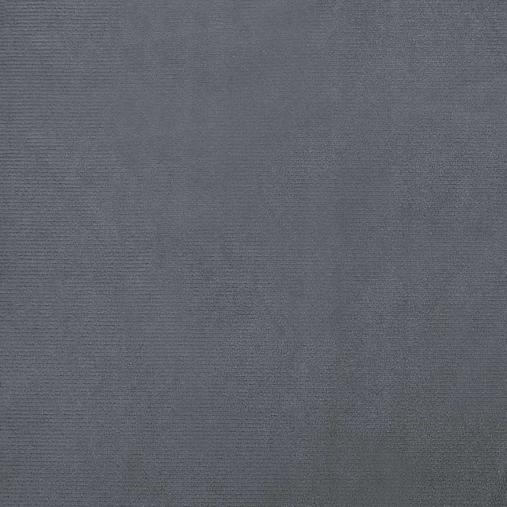 hundeseng 70x48x22 cm velour mørkegrå