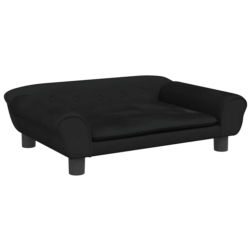 hundeseng 70x48x22 cm velour sort