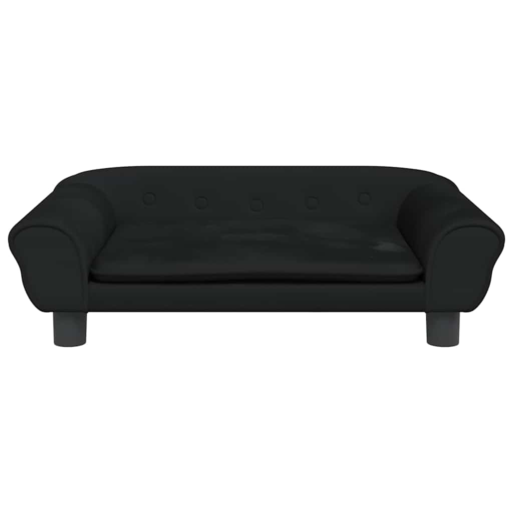 hundeseng 70x48x22 cm velour sort