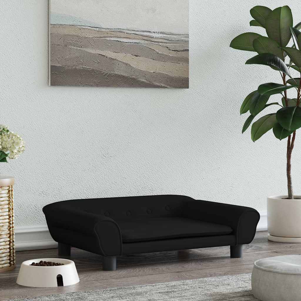 hundeseng 70x48x22 cm velour sort