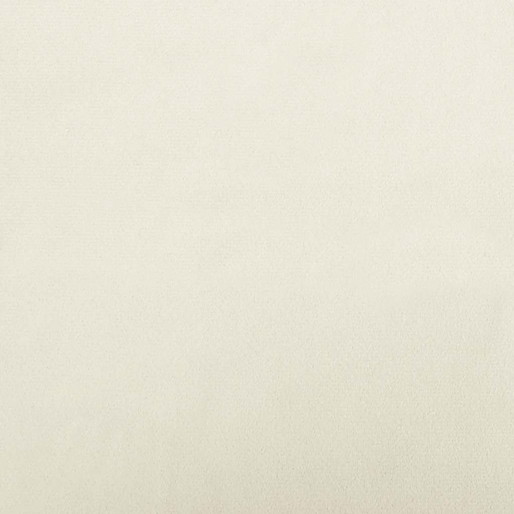 hundeseng 70x48x22 cm velour cremefarvet
