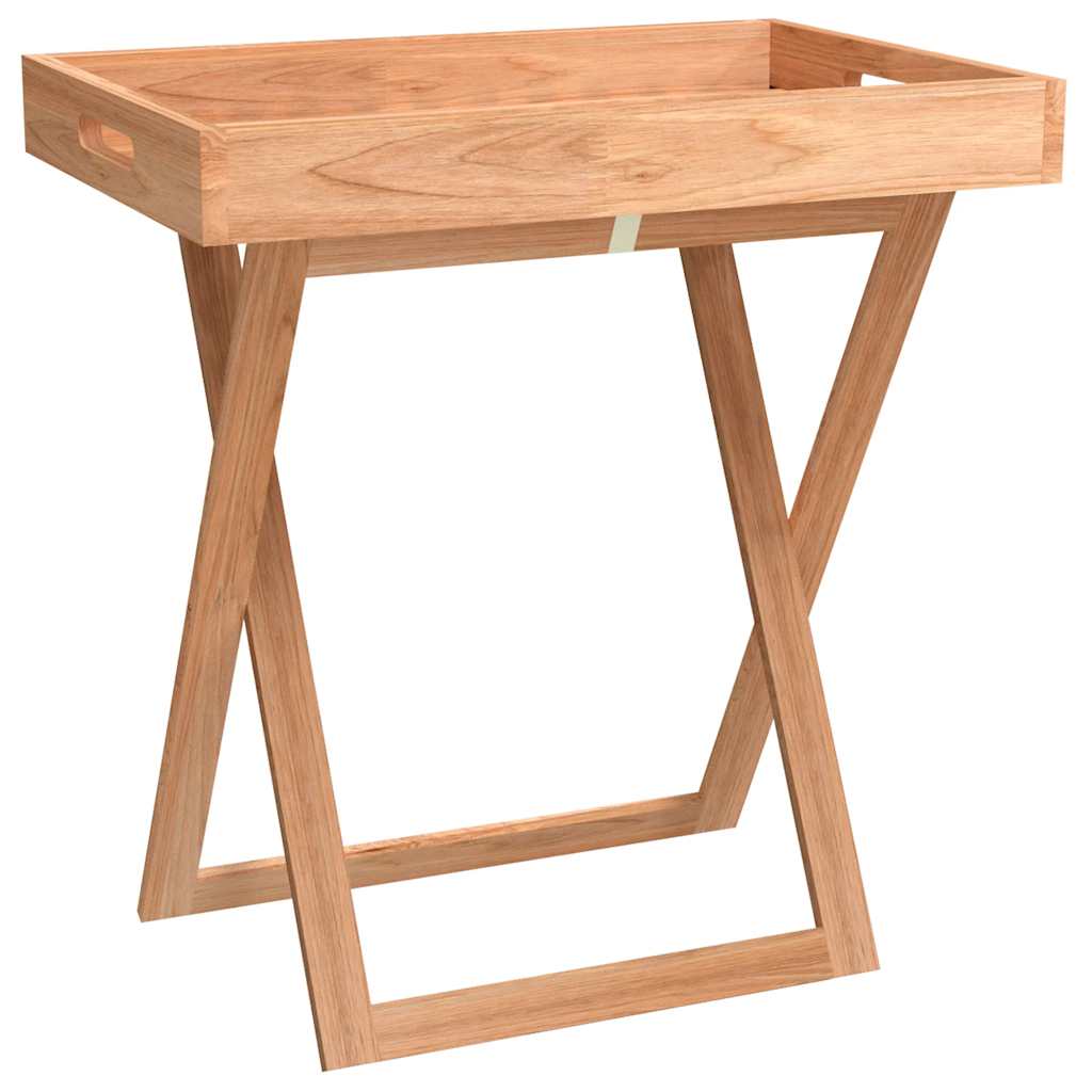 foldbart bakkebord 52x36x56,5 cm massivt valnøddetræ