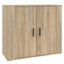 skænk 80x33x70 cm konstrueret træ sonoma-eg