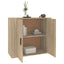 skænk 80x33x70 cm konstrueret træ sonoma-eg