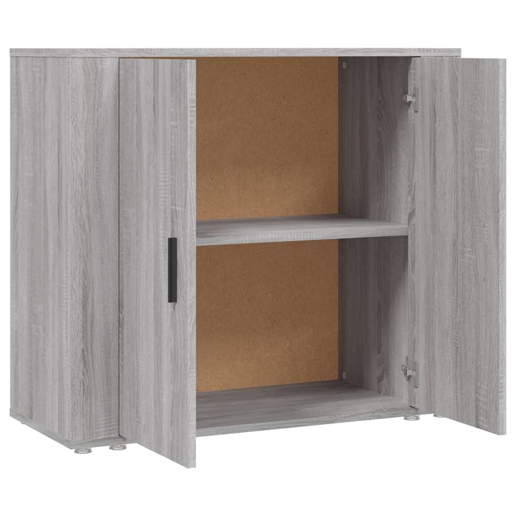 skænk 80x33x70 cm konstrueret træ grå sonoma-eg