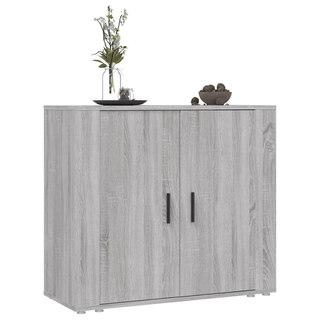 skænk 80x33x70 cm konstrueret træ grå sonoma-eg