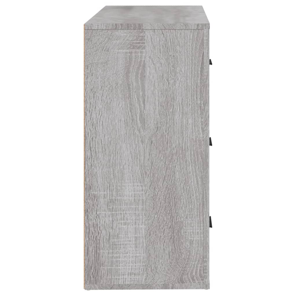 skænk 80x33x70 cm konstrueret træ grå sonoma-eg