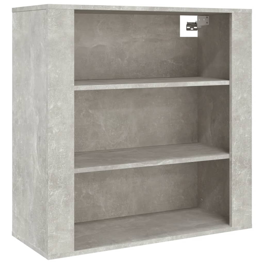 vægskab 80x33x80 cm konstrueret træ betongrå
