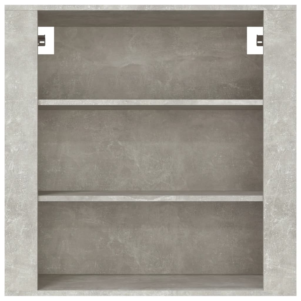 vægskab 80x33x80 cm konstrueret træ betongrå