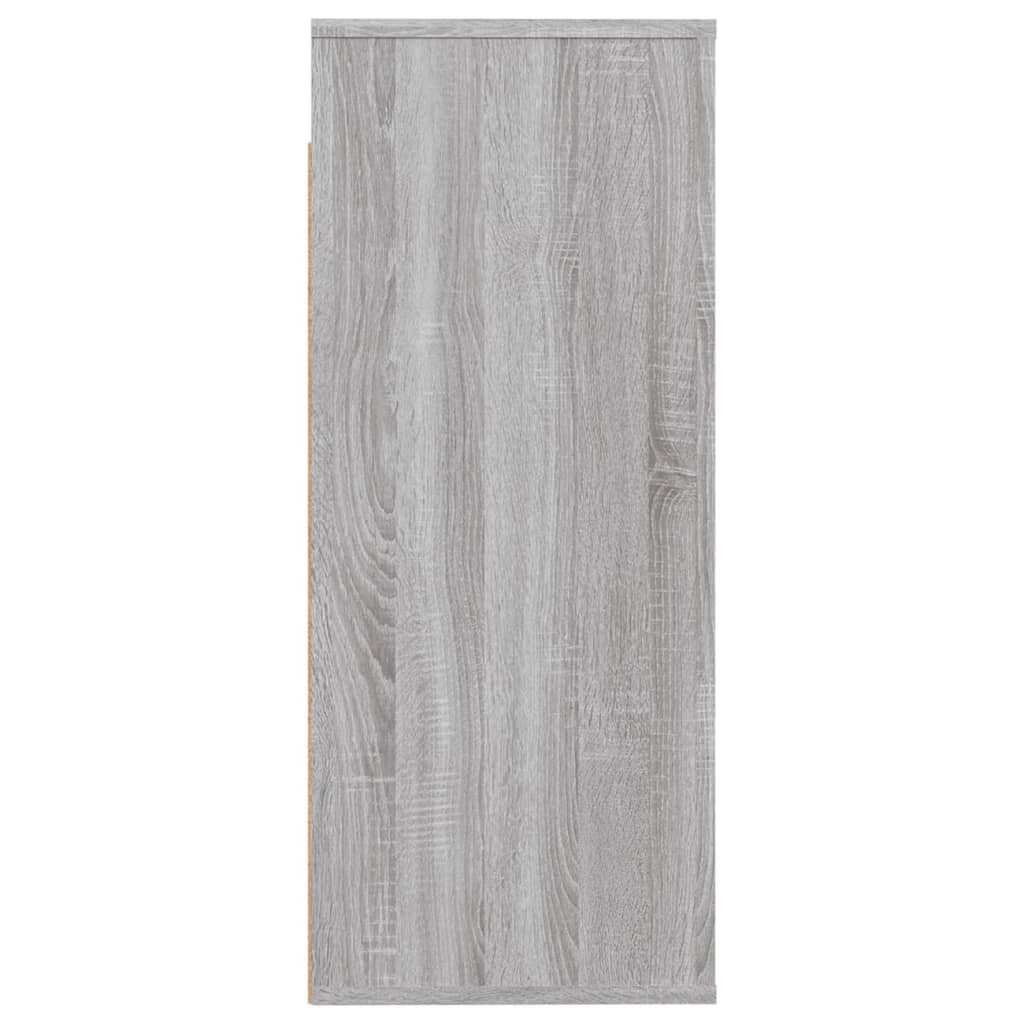 vægskab 80x33x80 cm konstrueret træ grå sonoma-eg