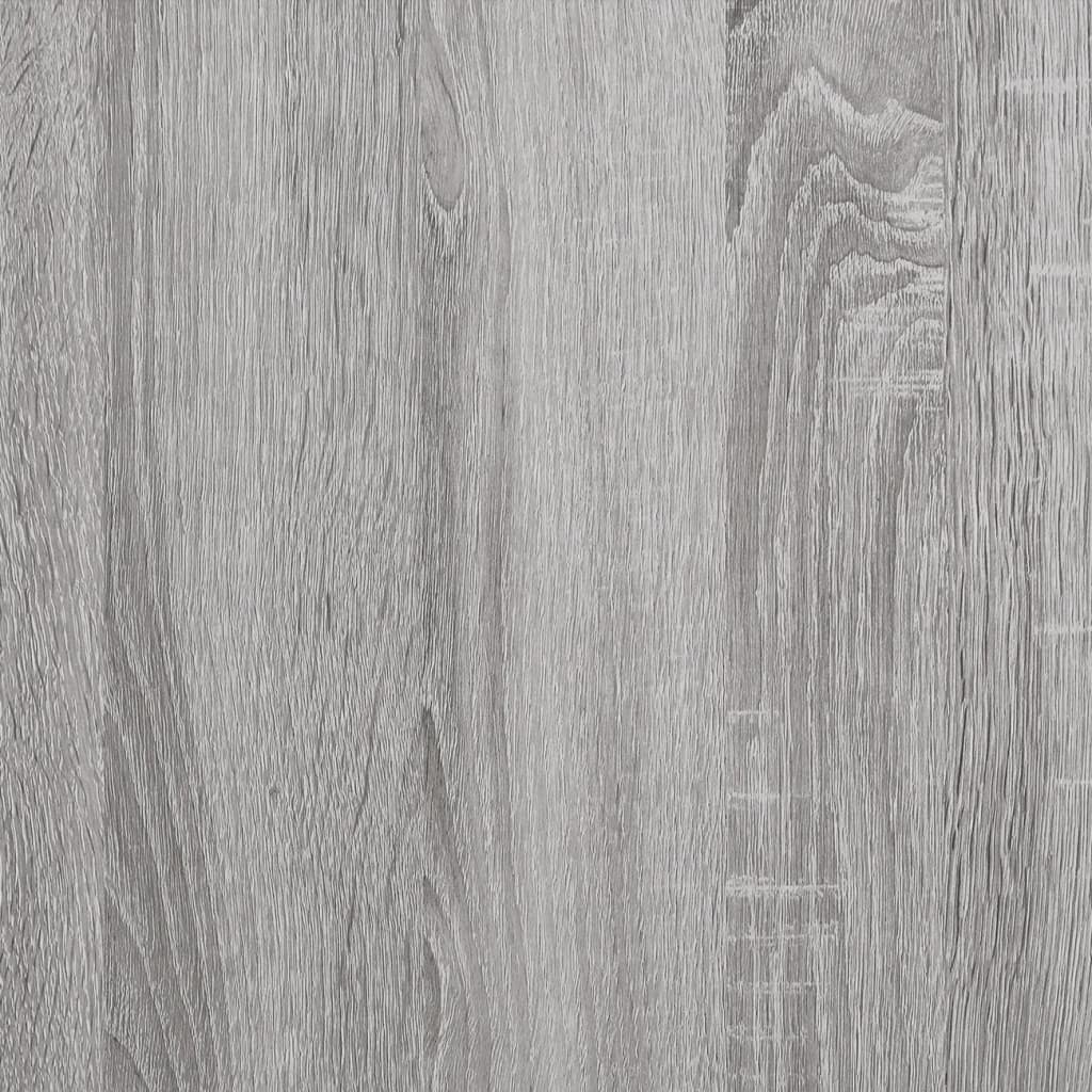 vægskab 80x33x80 cm konstrueret træ grå sonoma-eg