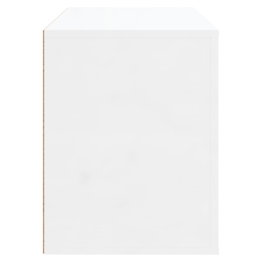 skoreol 80x35x45 cm konstrueret træ hvid højglans