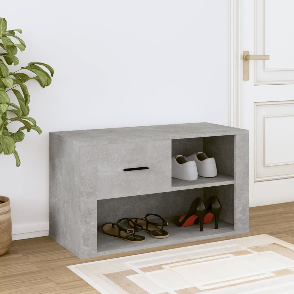 skoreol 80x35x45 cm konstrueret træ betongrå