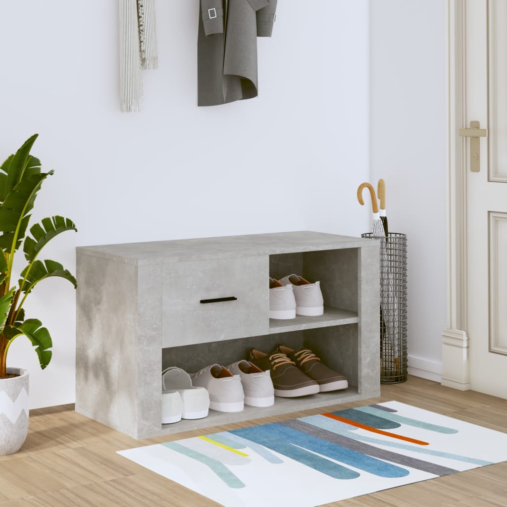 skoreol 80x35x45 cm konstrueret træ betongrå