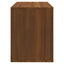 skoskab 80x35x45 cm konstrueret træ brun egetræ