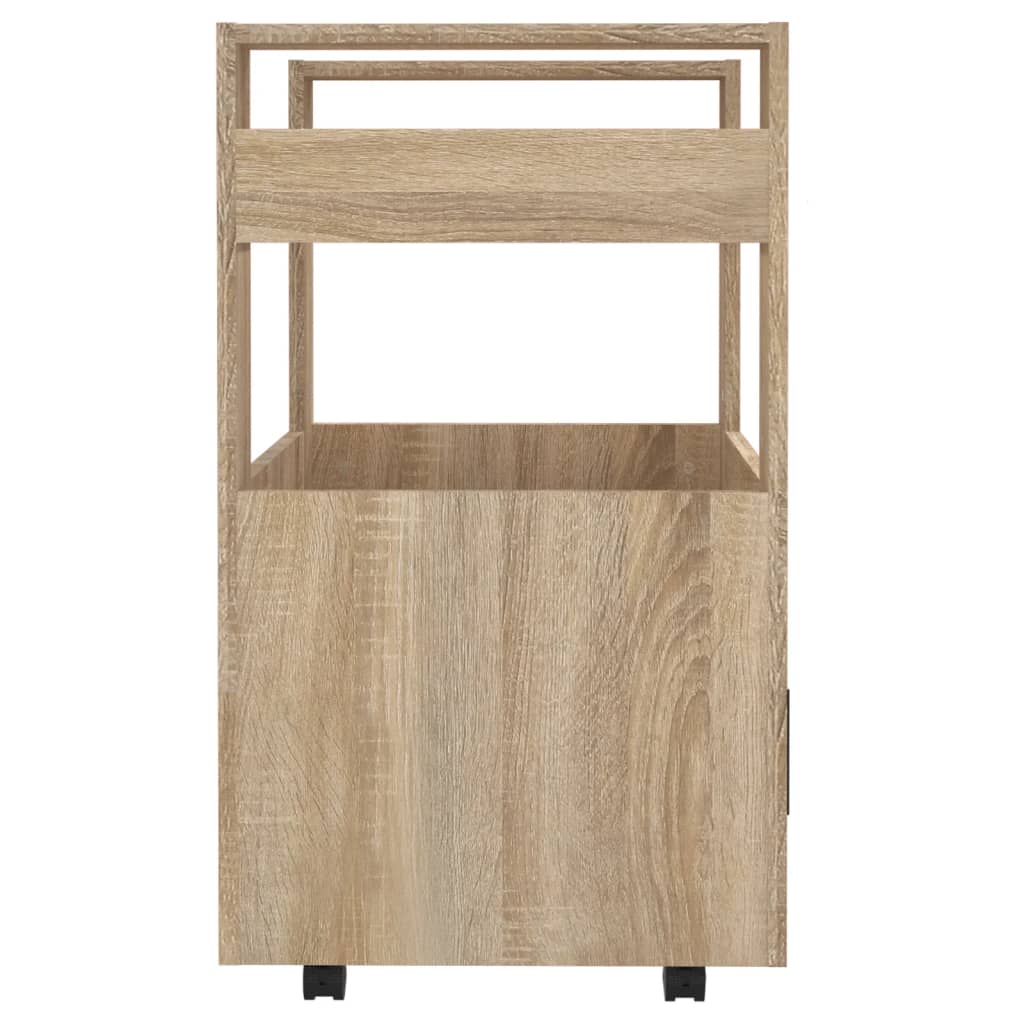 køkkenvogn 60x45x80 cm konstrueret træ Sonoma-eg
