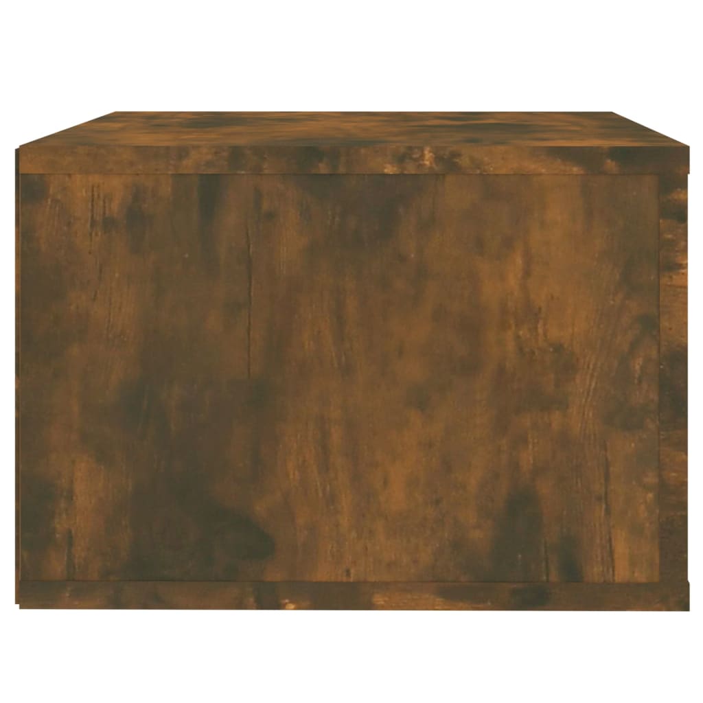 væghængte sengeborde 2 stk. 50x36x25 cm røget egetræsfarve