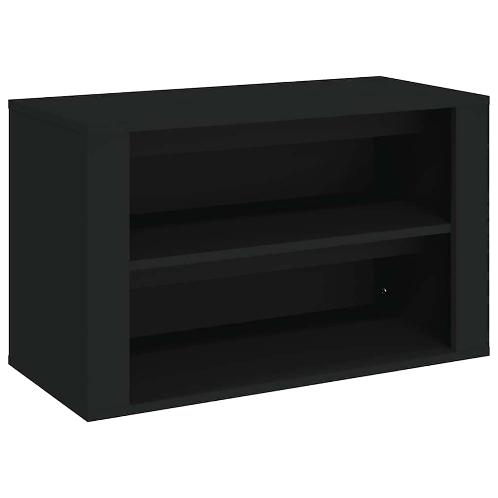 skoreol 75x35x45 cm konstrueret træ sort