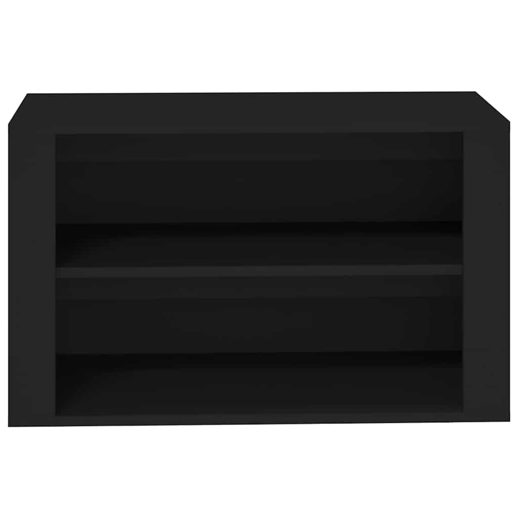 skoreol 75x35x45 cm konstrueret træ sort