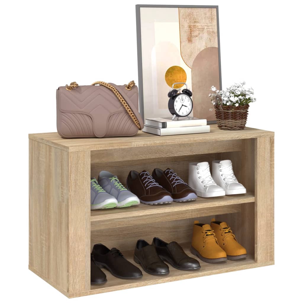 skoreol 75x35x45 cm konstrueret træ sonoma-eg