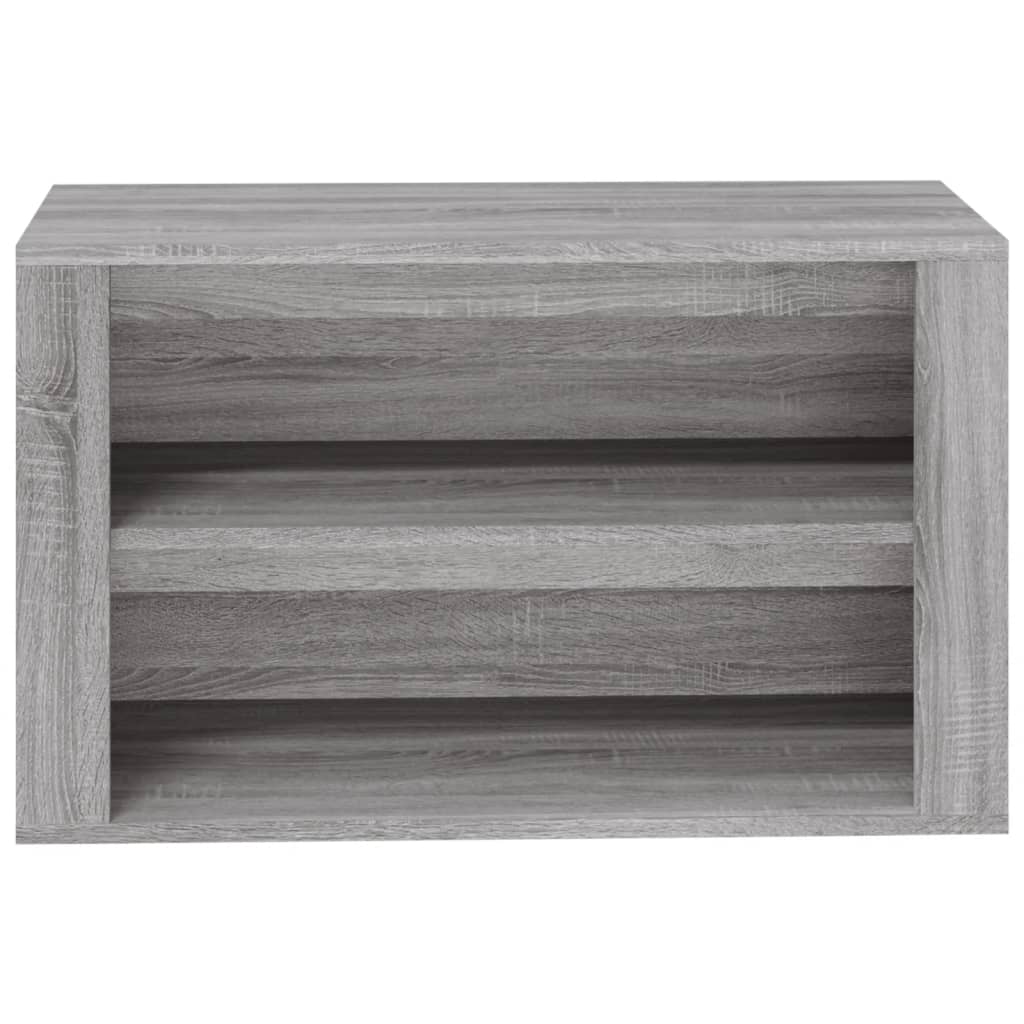 skoreol 75x35x45 cm konstrueret træ grå sonoma-eg