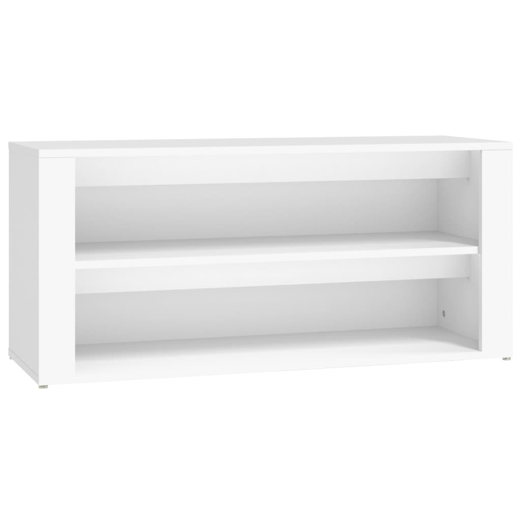 skoreol 100x35x45 cm konstrueret træ hvid