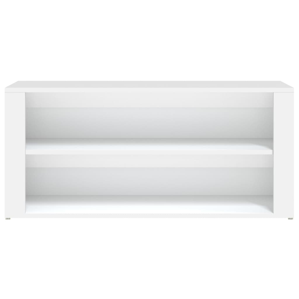 skoreol 100x35x45 cm konstrueret træ hvid