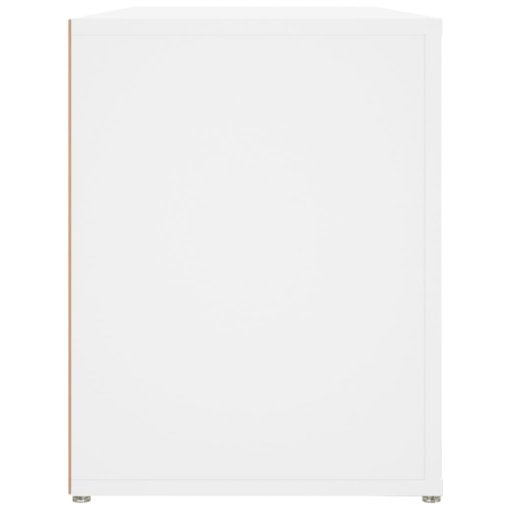 skoreol 100x35x45 cm konstrueret træ hvid
