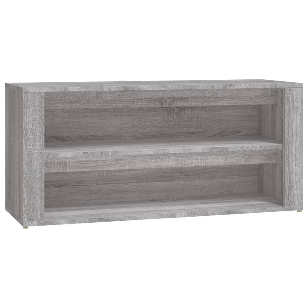 skoreol 100x35x45 cm konstrueret træ grå sonoma-eg
