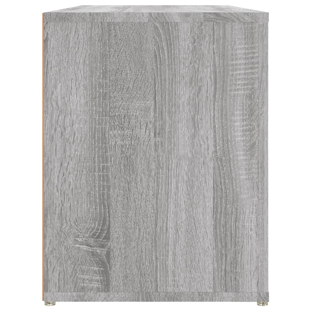 skoreol 100x35x45 cm konstrueret træ grå sonoma-eg