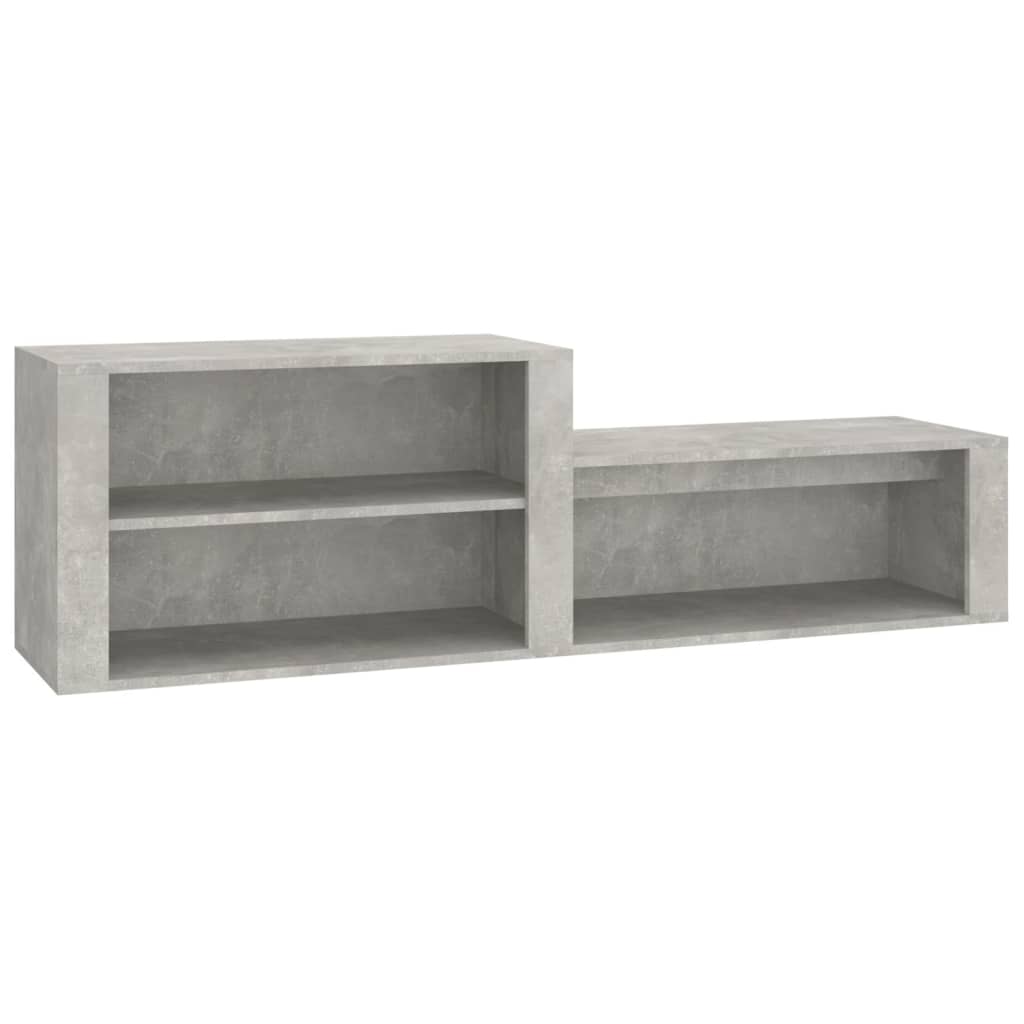 skoreol 150x35x45 cm konstrueret træ betongrå