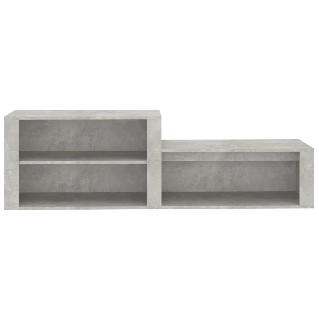 skoreol 150x35x45 cm konstrueret træ betongrå