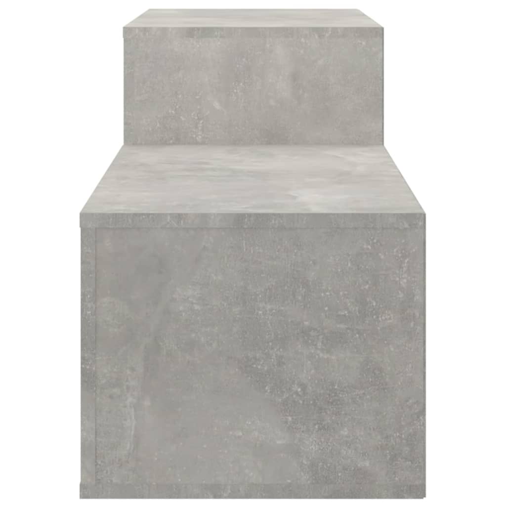 skoreol 150x35x45 cm konstrueret træ betongrå
