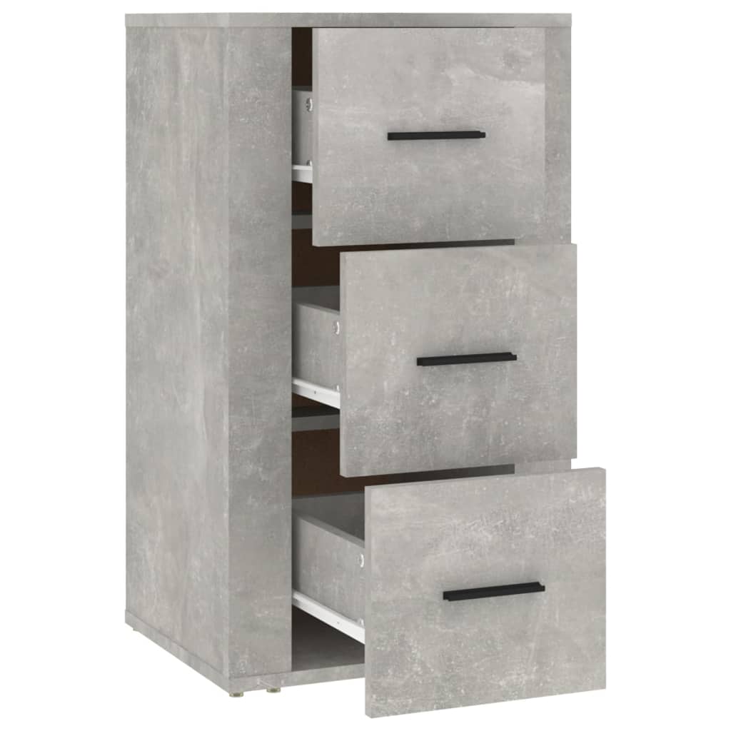 skænk 40x33x70 cm konstrueret træ betongrå