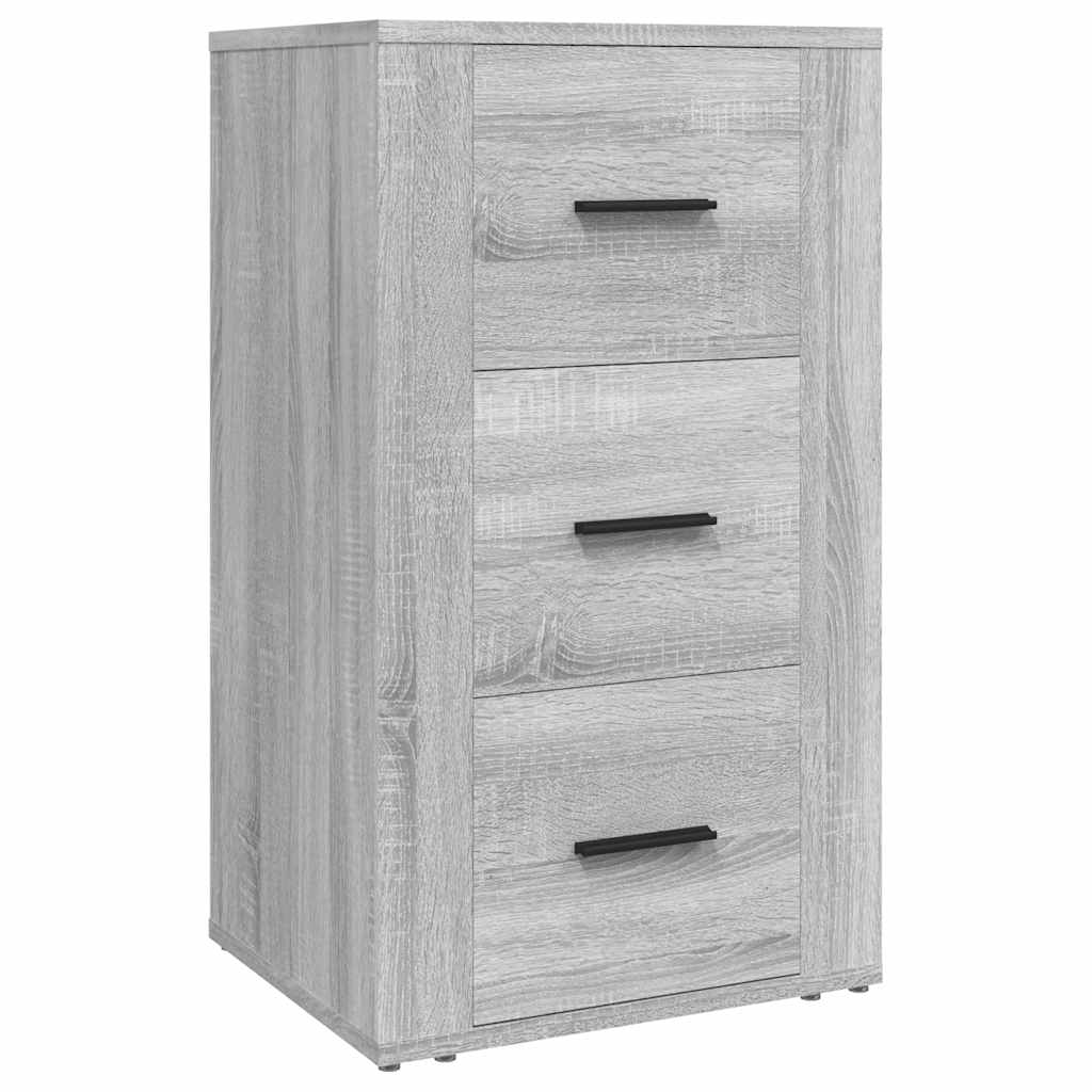 skænk 40x33x70 cm konstrueret træ grå sonoma-eg