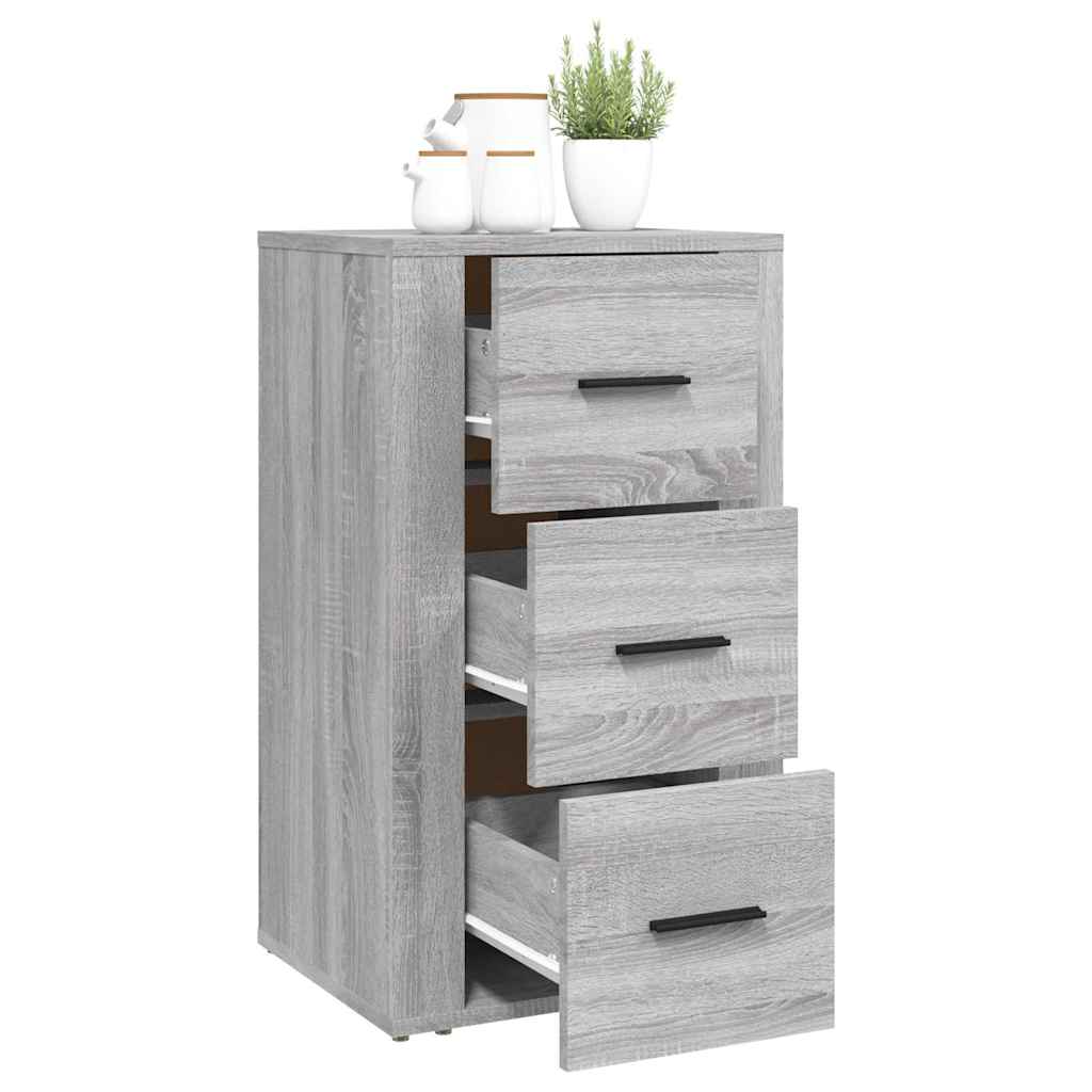 skænk 40x33x70 cm konstrueret træ grå sonoma-eg