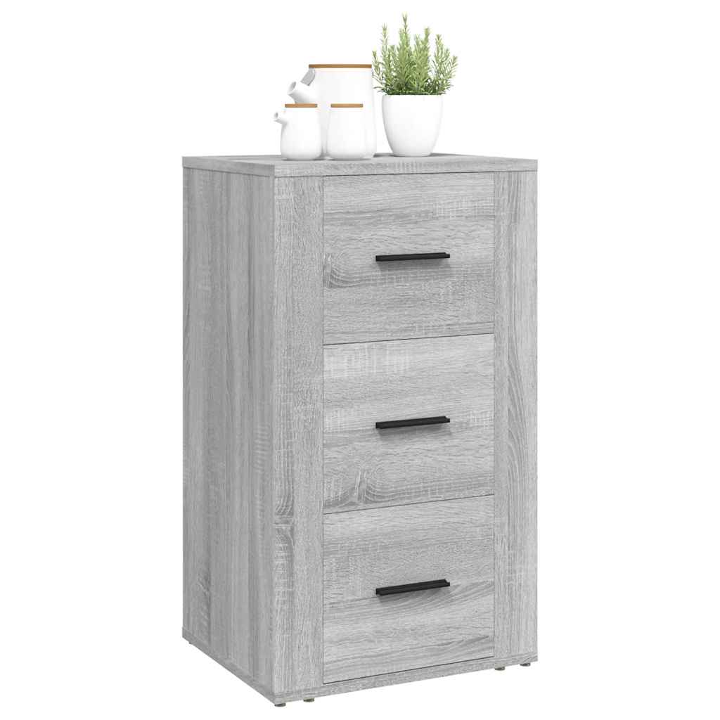 skænk 40x33x70 cm konstrueret træ grå sonoma-eg