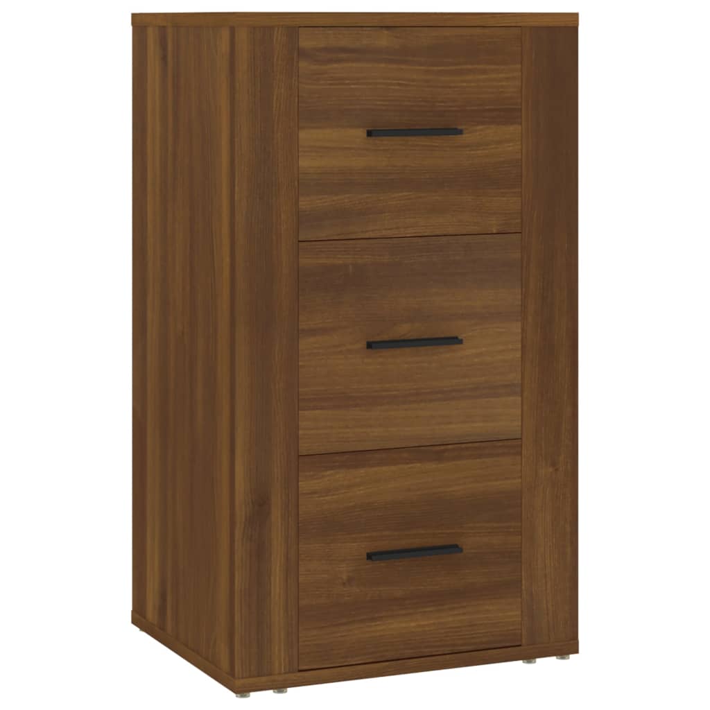 skænk 40x33x70 cm konstrueret træ brun egetræsfarve