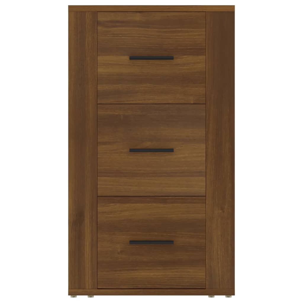 skænk 40x33x70 cm konstrueret træ brun egetræsfarve