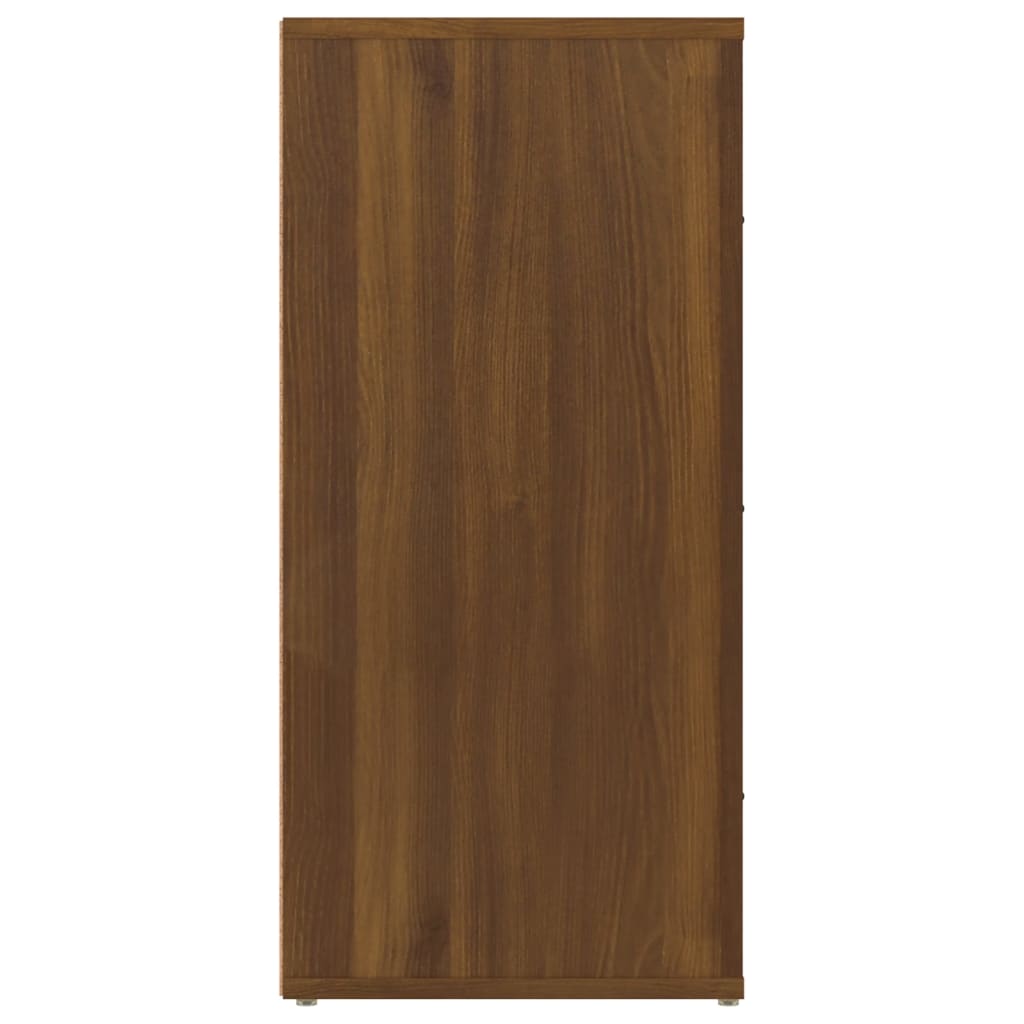 skænk 40x33x70 cm konstrueret træ brun egetræsfarve