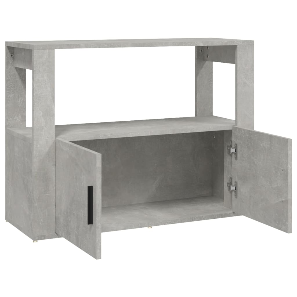 skænk 80x30x60 cm konstrueret træ betongrå