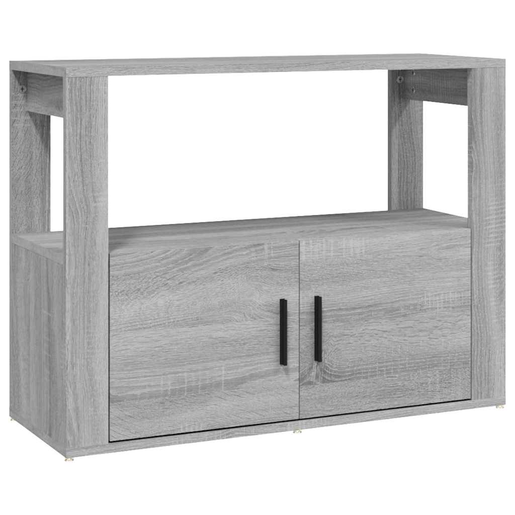 skænk 80x30x60 cm konstrueret træ grå sonoma-eg