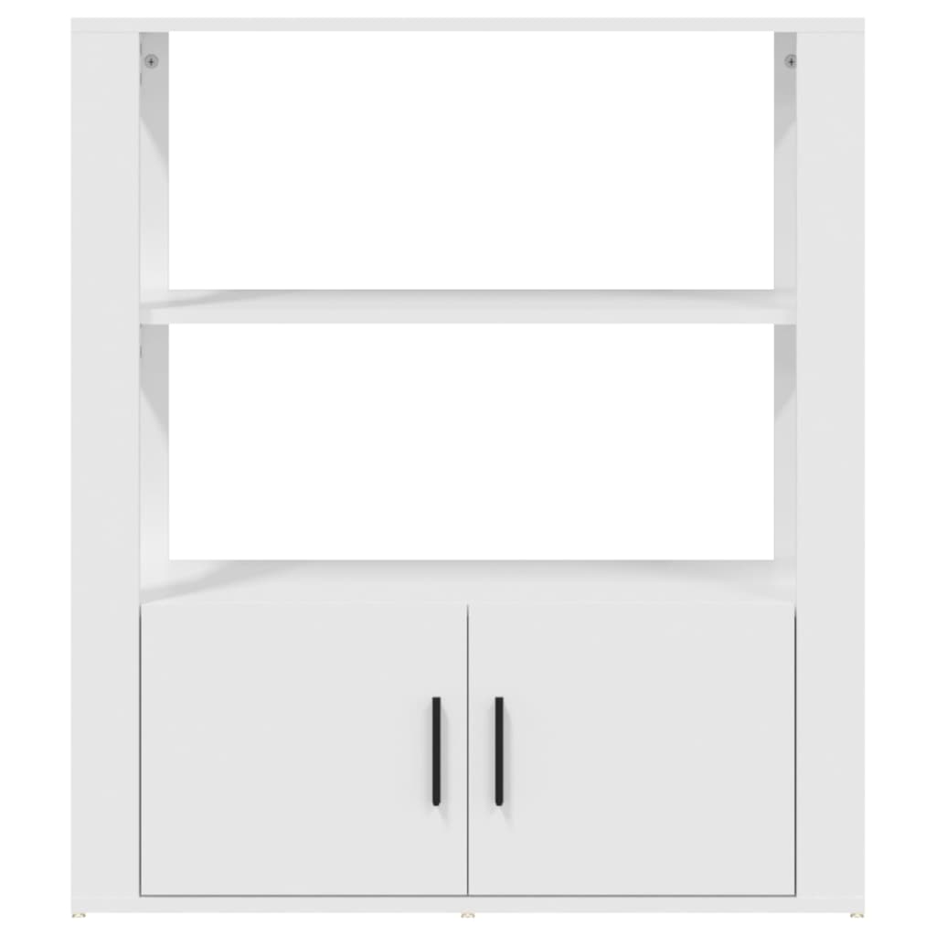 skænk 80x30x90 cm konstrueret træ hvid
