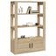 skænk 80x30x119,5 cm konstrueret træ sonoma-eg